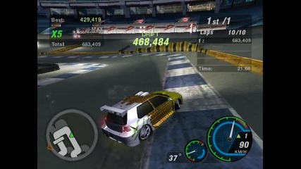 Nfsu2 Stadium Drift 2 - Cool Drift !