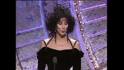 Cher Wins Best Actress Motion Picture Musical or Comedy - Golden Globes 1988