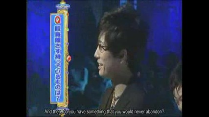 Gackt on Domoto Brothers 25.01.2009 (subbed) pt.1