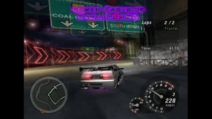 Nfsu2 - Lower Eastside - 2 Laps first driving ! ! ! 