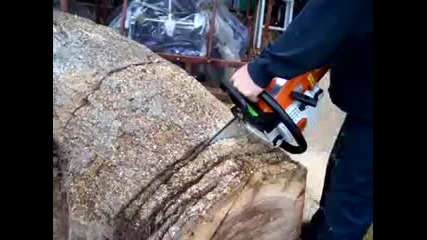Stihl Ms250 hard wood