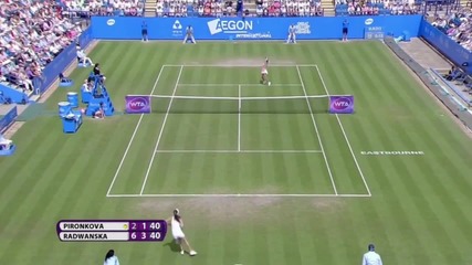 Aga Radwańska vs Tsvetana Pironkova Wta Eastbourne