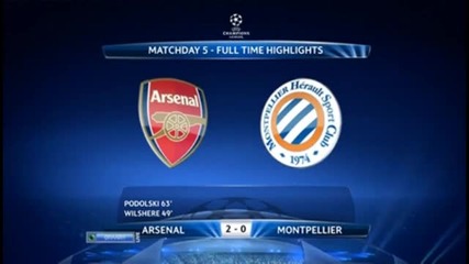 Chamions League 21.11.2012 Arsenal vs Montpellier 2-0