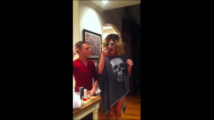 Willam does with Cinnamon Challenge with Raja Morgan Mcmichaels