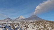 Вулканът Ключевская Сопка изхвърли пепел на 10 км над морето