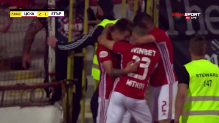 ЦСКА отново поведе на Етър с уникален гол на 18-годишен