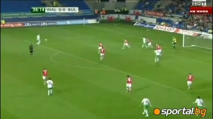 Уелс 0 - 1 България - Гол на Ивелин Попов 