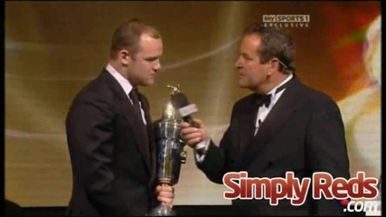 Wayne Rooney wins the Pfa Player of the Year 