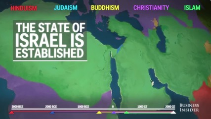 Как се разпространяват религиите по света карта