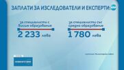 Увеличение на заплатите във висшето образование