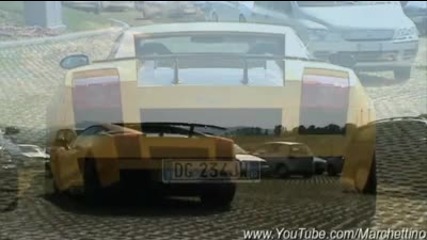 Жълто Lamborghini Gallardo Superleggera