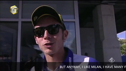 Valentino Rossi after the derby