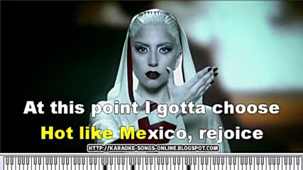 Lady Gaga - Alejandro -karaoke without Vocal