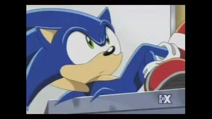 Sonic calls Eggman a fat bitch. 
