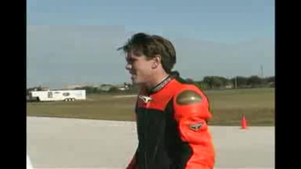 bike goes down runway