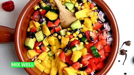Summer Picnic salads: Black Bean Mango