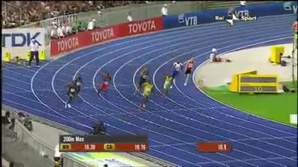 Bolt - 200m - 19,  19sek New World Record