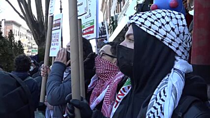 USA: Activists demand 'freedom for Ahmad Sa'adat and all Palestinian prisoners' during NYC rally