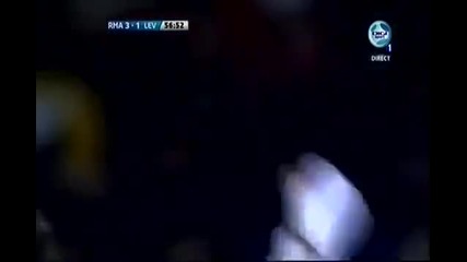 Уникaлен гол на Кристиано Роналдо! Реал Мадрид - Леванте *12.02.2012г.*