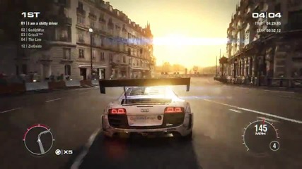 Grid 2 Pc Multiplayer Race Gameplay Tier 4 Full Upgraded Audi R8 Lms #2