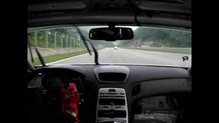 hyundai genesis coupe v6 3.8 on race track (hq 360p)