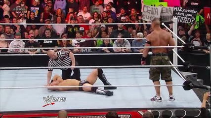 Wwe Raw 27.02.12 The Miz Vs John cena