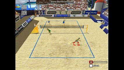 играта плажен волейбол - 4 етап - бразилия и норвегия