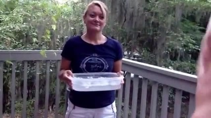 My mom does The ice bucket challenge