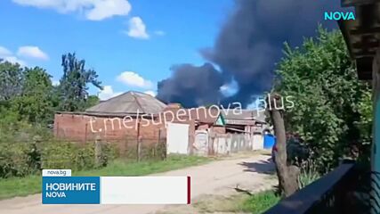 Украински дронове подпалиха нефтена база в Краснодарския край