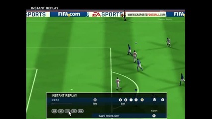 Добра атака и гол на Rooney на Fifa 10 