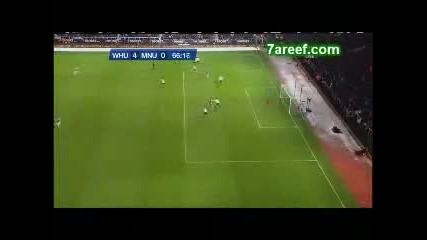 West Ham vs Manchester United 4 - 0 