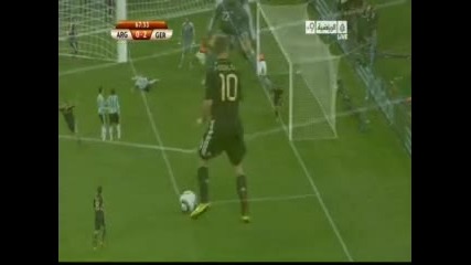 Аржентина 0:2 Германия (klose) 