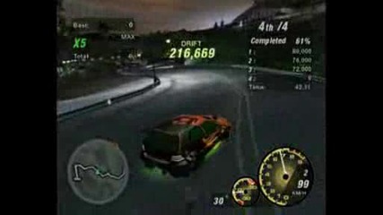 Nfsu2 Boss - Bgm Capilano drifting