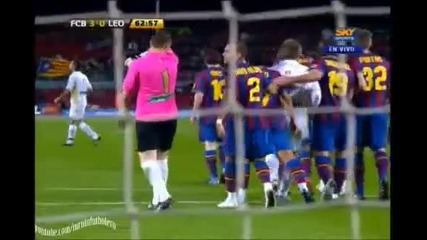 Fc Barcelona vs Cultural Leonesa 5 0 Hq All Goals Copa Del Rey 10 11 2009 Sky Sports