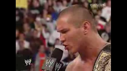 Jeff Hardy And Randy Orton Faceoff