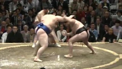 Aoiyama vs Aran Day 2 Sumo Natsu Basho May 2013