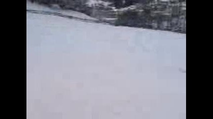 Ски скок на влека в Могилица