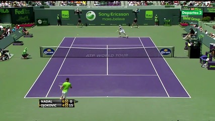 Novak Djokovic - Rafael Nadal страхотна точка