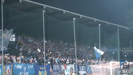 Сините разтресоха ловешката трибуна 04.10.2015 (levski Sofia away at Lovech)
