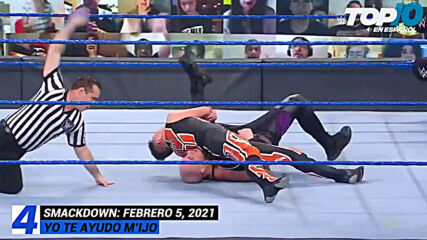 Top 10 Mejores Momentos de SMACKDOWN: WWE Top 10, Feb 5, 2021