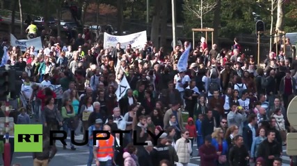 Белгия: Хиляди маршируват из Брюксел в подкрепа на бежанците