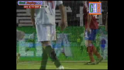 Luis Fabiano Goal Sevilla - Real Zaragoza 4 - 1 (4 - 1 12/09/2009)