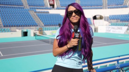 Sasha Banks returns to Zayed Sports City Tennis Stadium
