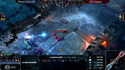 Alienware LoL 1vs1 #2 - ФИНАЛ #1 Riven Only vs Dango