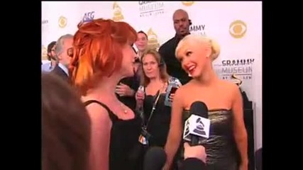 Christina On The Red Carpet Of Grammy Nomination