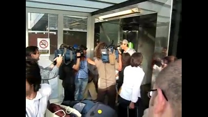 Enrique at airport leaving Spain 