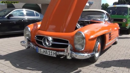 Оранжев Mercedes Benz 300sl