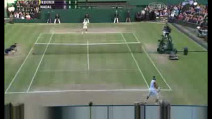 Nadal Amazing shot wimbledon 2008