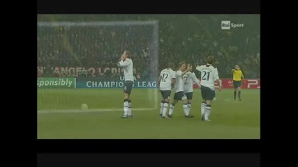 Milan - Tottenham 0 - 1 (crouch) + Нервите на Гатузо 
