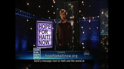 Robert Pattinson - Hope For Haiti Now (telethon)